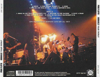 Pink Floyd Animals Tour Debut 1977 January 23 Germany Dortmund 2CD