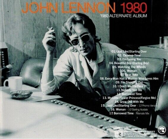 John Lennon 1980 Alternate Album CD 1 Disc 17 Tracks Monkey Crown