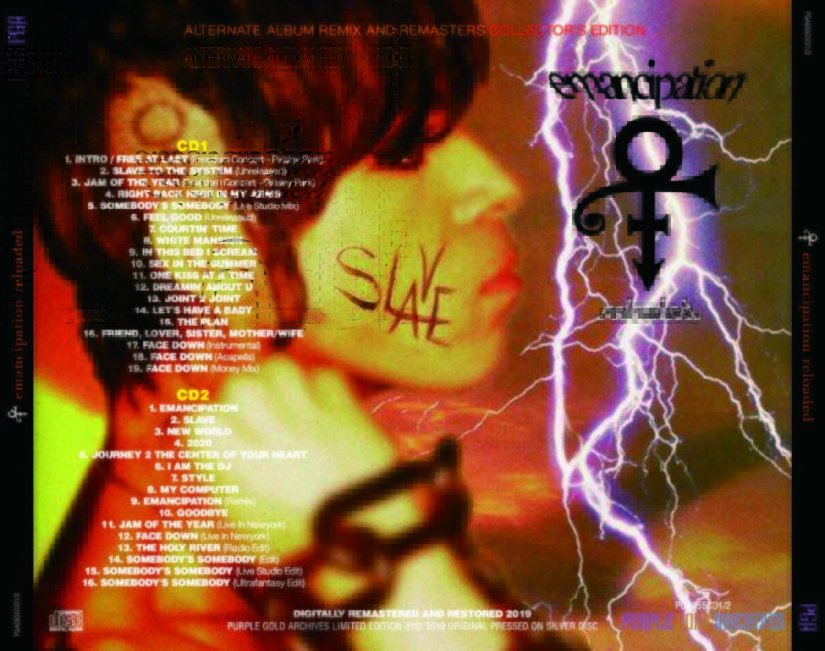 Prince Emancipation Reloaded Alternate Album Remix And Remasters 2CD