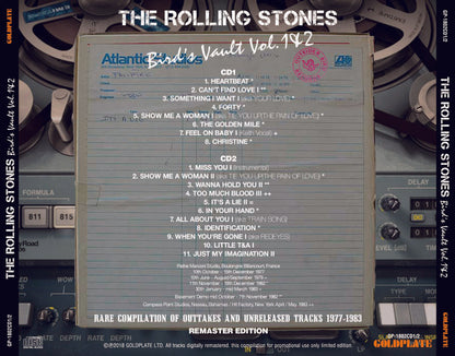 The Rolling Stones Bird's Vault Vol 1 - 2 1977-1983 Outttakes CD 2 Discs Set F/S