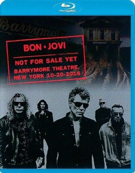 Bon Jovi Not For Sale Yet 2016 October 20 Blu-ray 1 Disc 21 Tracks Rock Music