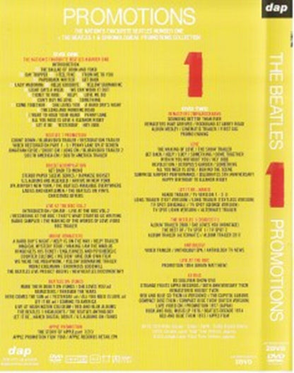 The Beatles Promotions 1 Special Collector's Edition 2015 DVD 2 Discs Music Rock