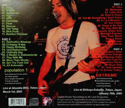 NUNO BETTENCOURT / Live in Japan Compilation population 1 & Extreme (4CDR)