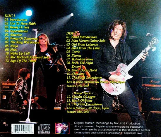 EUROPE / First Night In Tokyo (2CDR)