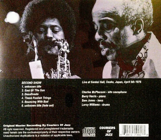 Charles McPherson & Barry Harris Trio / Live in Osaka 1976 (1CD)