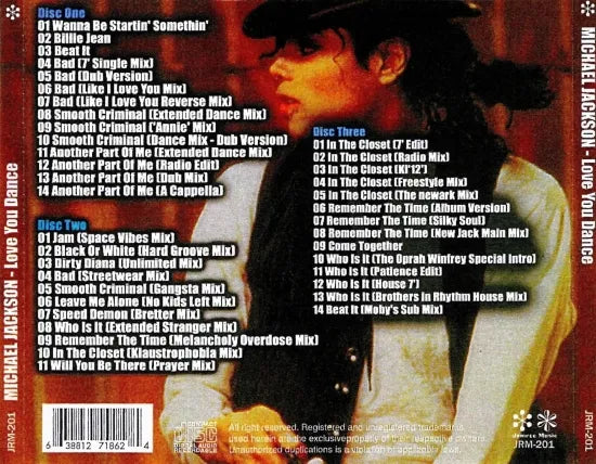 Michael Jackson / Love You Dance Rare Remixes (3CDR)