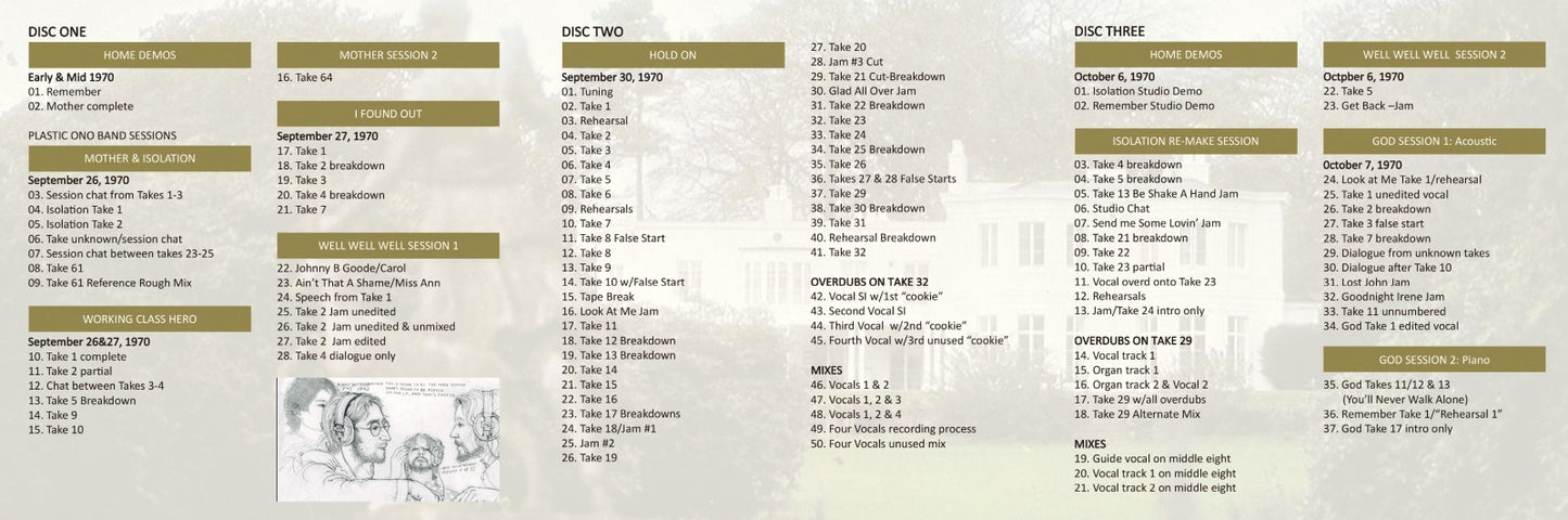 JOHN LENNON PLASTIC ONO BAND / THE UNIVERSE VOL.1 (5CD)