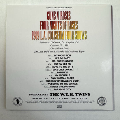 GUNS N’ ROSES / FOUR NIGHTS OF ROSES 1989 LA coliseum 4 shows (6CD BOX)