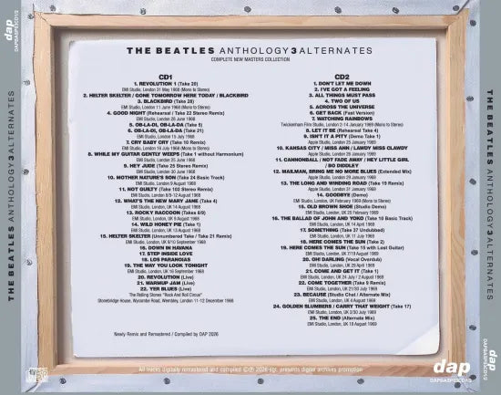 THE BEATLES / ANTHOLOGY ALTERNATES 1-4 SET COMPLETE NEW MASTERS THE BEATLES / ANTHOLOGY ALTERNATES 1-4 SET COMPLETE NEW MASTERS