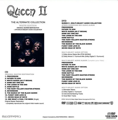 QUEEN / QUEEN II  THE ALTERNATE COLLECTION "BLACK" EDITION + "WHITE" EDITION SET