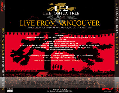 U2 / THE JOSHUA TREE TOUR 2017 LIVE FROM VANCOUVER (2CDR)