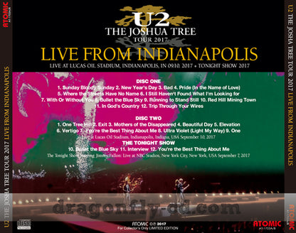 U2 / THE JOSHUA TREE TOUR 2017 LIVE FROM INDIANAPOLIS (2CDR)