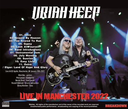 URIAH HEEP / LIVE IN MANCHESTER 2022 (1CDR)