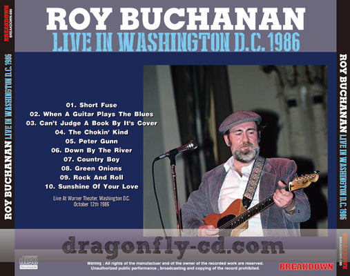 ROY BUCHANAN / LIVE IN WASHINGTON D.C. 1986 (1CDR)