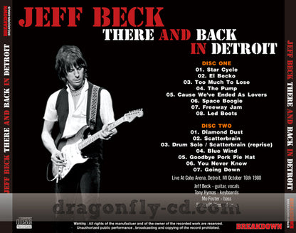 JEFF BECK / THERE AND BACK IN DETROIT (2CDR)