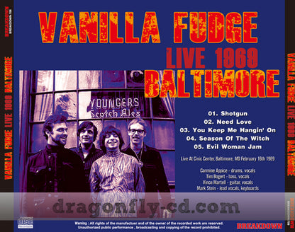 VANILLA FUDGE / LIVE 1969: BALTIMORE (1CDR)