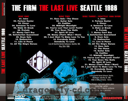 THE FIRM / THE LAST LIVE (3CDR)