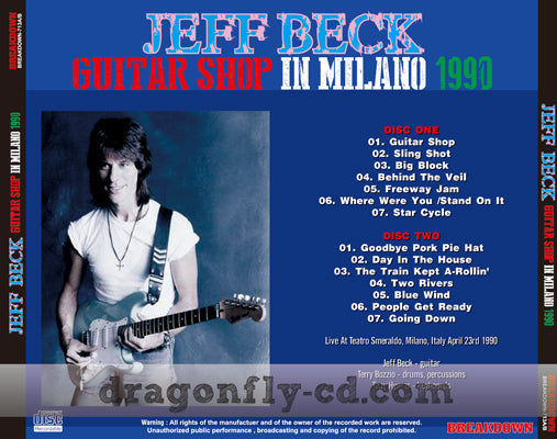 JEFF BECK / GUITAR SHOP IN MILANO 1990 (2CDR)