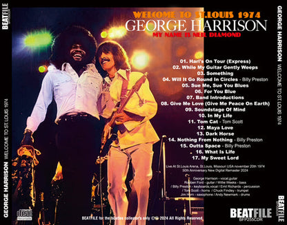GEORGE HARRISON / WELCOME TO ST.LOUIS 1974 MY NAME IS NEIL DIAMOND (1CDR)