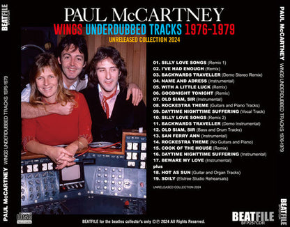 PAUL McCARTNEY / WINGS UNDERDUBBED TRACKS 1976-1979 SOUNDBOARD (1CDR)