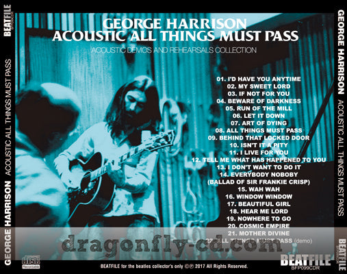 GEORGE HARRISON / ACOUSTIC ALL THINGS MUST PASS Soundobard (1CDR)