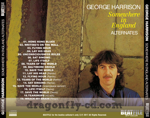 GEORGE HARRISON / SOMEWHERE IN ENGLAND ALTERNATES Soundobard (1CDR)