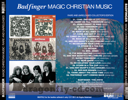BADFINGER / MAGIC CHRISTAN MUSIC SOUNDBOARD (1CDR)
