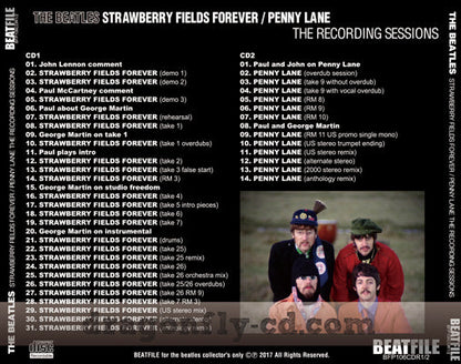 THE BEATLES / THE RECORDING SESSIONS STRAWBERRY FIELDS FOREVER PENNY LANE Soundobard (2CDR)