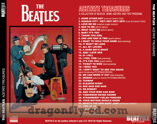 THE BEATLES / ACETATE TREASURES Soundboard (1CDR)