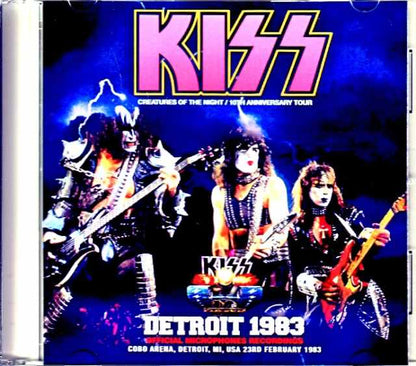 Kiss / DETROIT 1983 MI,USA Official Microphones Recording (1CDR) White label disc