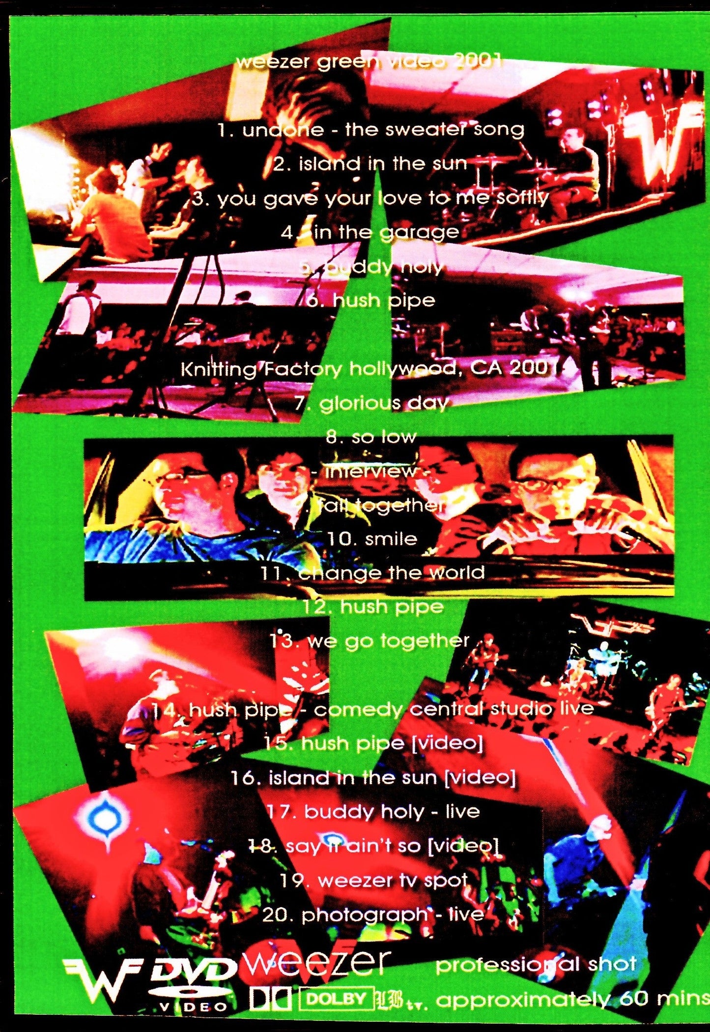 Weezer / Pro-Shot Live & Promo Video Compilation (1DVDR (White label disc ))