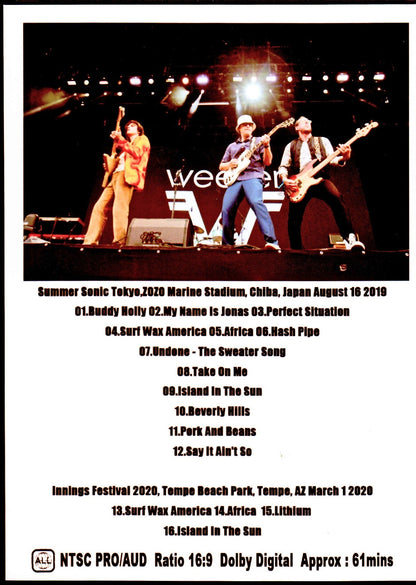 Weezer / Chiba,Japan 2019 & more (1DVDR (White label disc ))