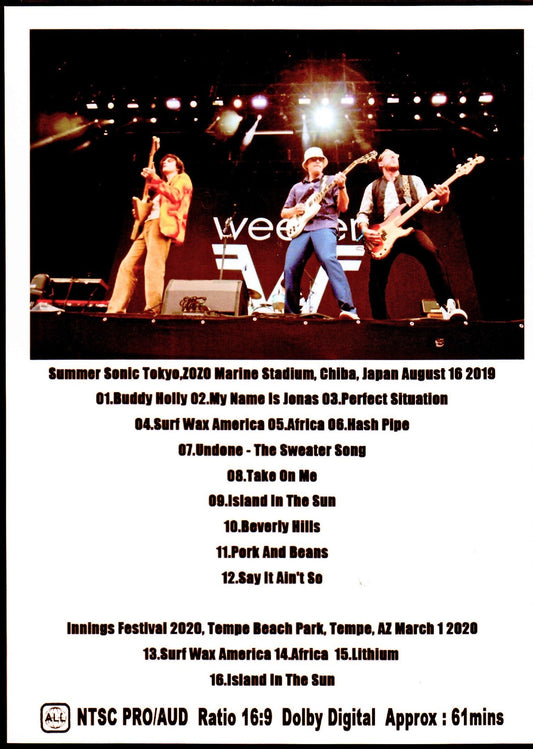 Weezer / Chiba,Japan 2019 & more (1DVDR (White label disc ))