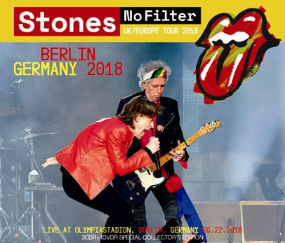 THE ROLLING STONES / NO FILTER TOUR BERLIN, GERMANY 2018 (2CDR+1DVDR)