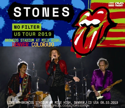 THE ROLLING STONES / NO FILTER US TOUR 2019 BRONCOS STADIUM AT MILE HIGH, DENVER, COLORADO (2CDR+1DVDR)