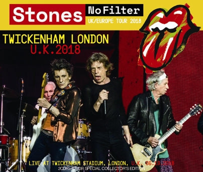 THE ROLLING STONES / NO FILTER TOUR TWICKENHAM LONDON 2018 (2CDR+1DVDR)