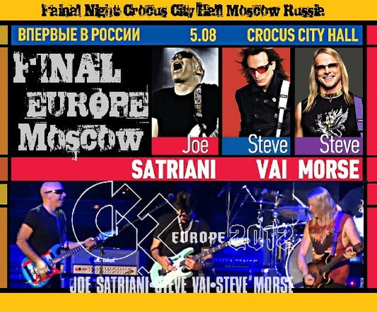 Joe Satriani / G3 In 2012 Europe（MORSE.VAI.SATRIANI) Fainal Night (3CDR)