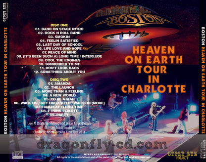 BOSTON / HEAVEN ON EARTH TOUR IN CHARLOTTE SOUNDBOARD (2CDR)