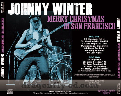 JOHNNY WINTER / MERRY CHRISTMAS IN SAN FRANCISCO SOUNDBOARD (2CDR)