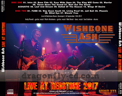 WISHBONE ASH / LIVE AT REDSTONE 2017 SOUNDBOARD (2CDR)
