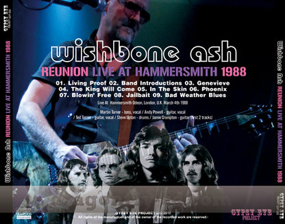 WISHBONE ASH / REUNION LIVE AT HAMMERSMITH 1988 SOUNDBOARD (1CDR)