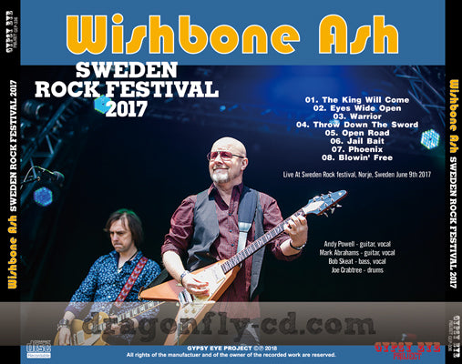 WISHBONE ASH / SWEDEN ROCK FESTIVAL 2017 SOUNDBOARD (1CDR)