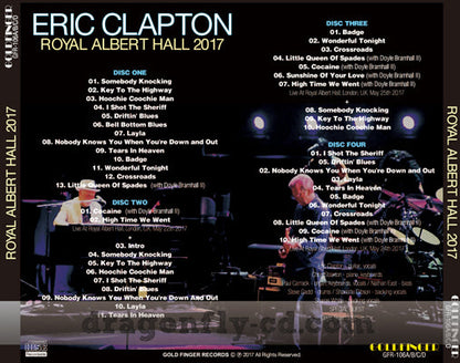 ERIC CLAPTON / ROYAL ALBERET HALL 2017 (4CDR)