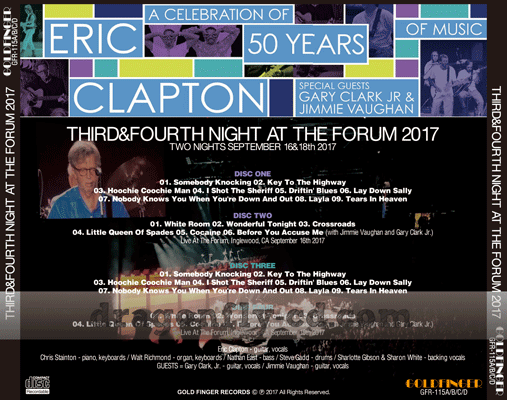 ERIC CLAPTON / TERCERA Y CUARTA NOCHE EN EL FORUM 2017 (4CDR)