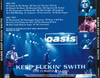 OASIS / KEEP FUCKIN' SWITH (2CDR)