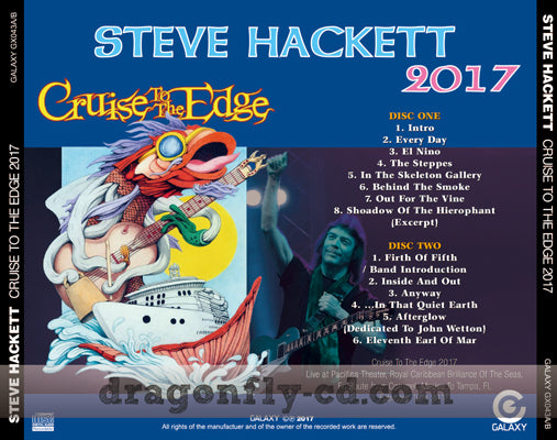 STEVE HACKETT / CRUISE TO THE EDGE 2017 (2CDR)