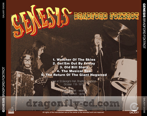 GENESIS / BRADFORD FOXTROT (1CDR)