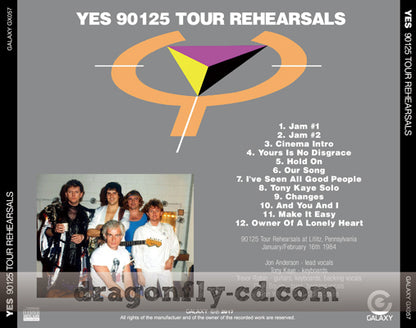 YES / 90125 TOUR REHERASALS (1CDR)