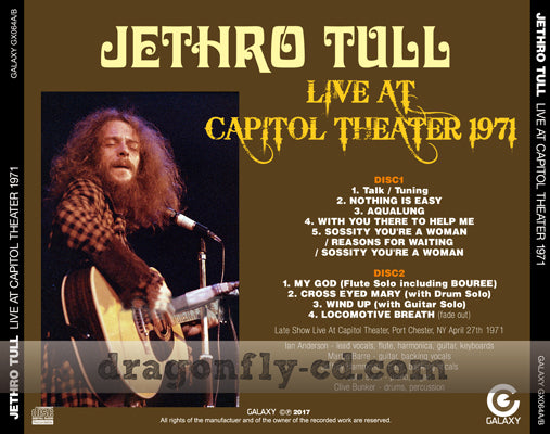 JETHRO TULL / LIVE AT CAPITOL THEATER 1971 (2CDR)