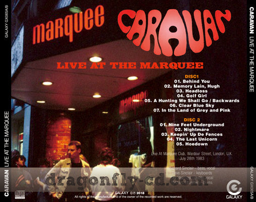 CARAVAN / LIVE AT THE MARQUEE (2CDR)